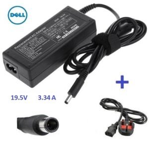 Dell Laptop Charger - Adapter 19.5V / 3.34A + Fused Power Cord